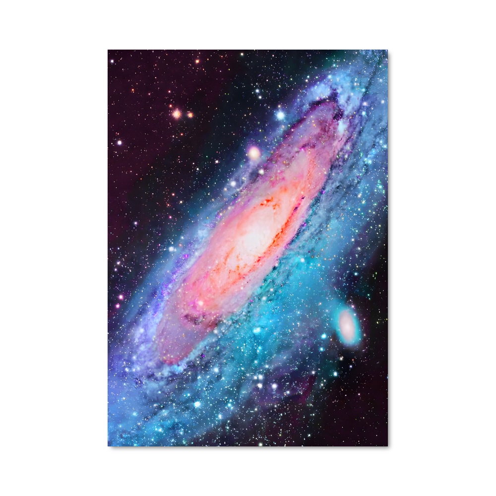 Poster époustouflant de la galaxie d'Andromède